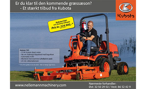 Kubota F391 – Kampagneside